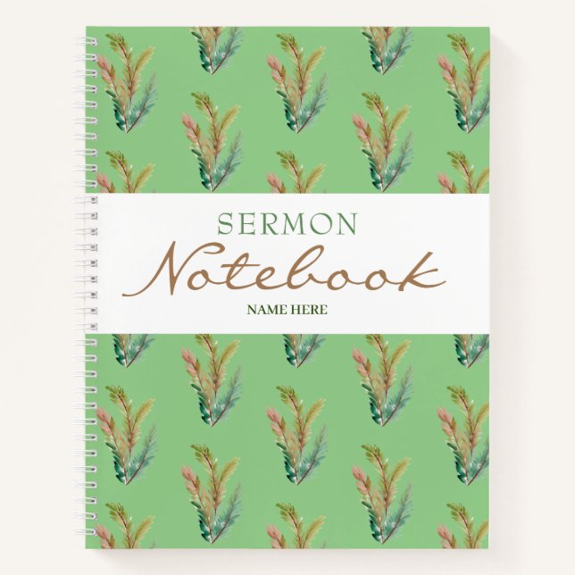 Modernes Sermon-Notebook Notizbuch (Vorderseite)