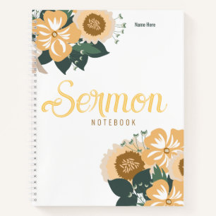 Modernes Sermon-Notebook Notizbuch