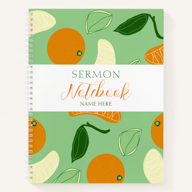 Modernes Sermon-Notebook Notizbuch (Vorderseite)