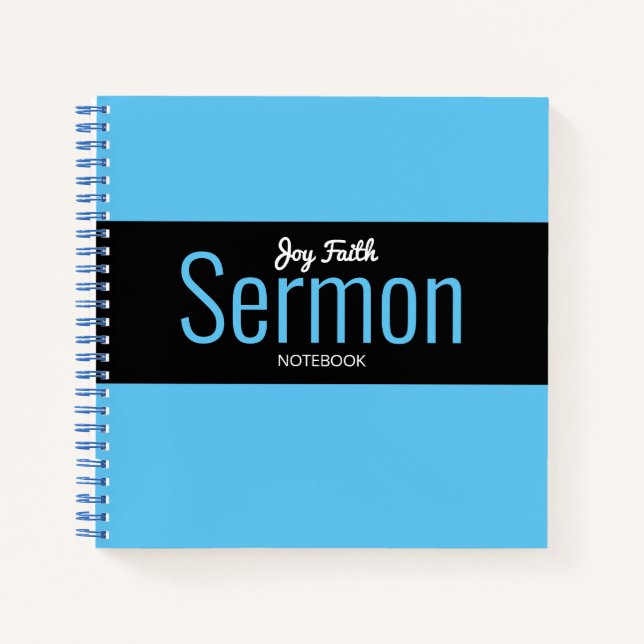 Modernes Sermon-Notebook Notizbuch (Vorderseite)