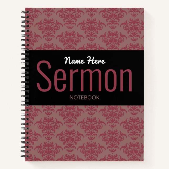 Modernes Sermon-Notebook Notizbuch (Vorderseite)