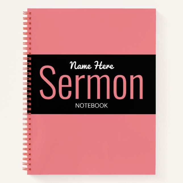 Modernes Sermon-Notebook Notizbuch (Vorderseite)