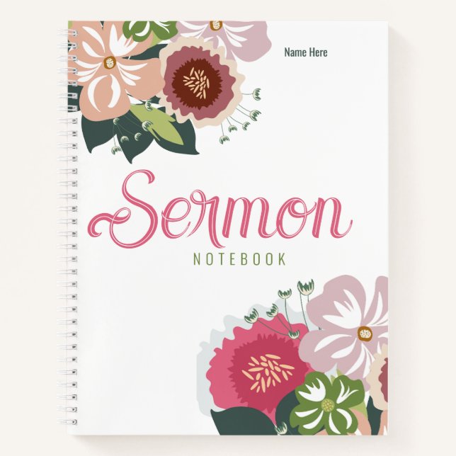 Modernes Sermon-Notebook Notizbuch (Vorderseite)