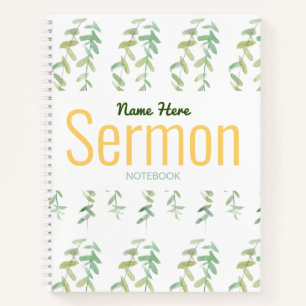 Modernes Sermon-Notebook Notizbuch
