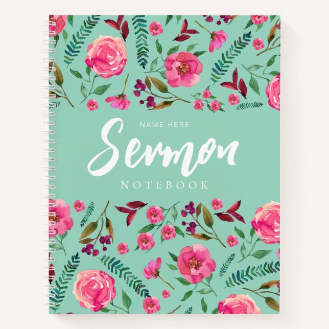 Modernes Sermon-Notebook Notizbuch (Vorderseite)