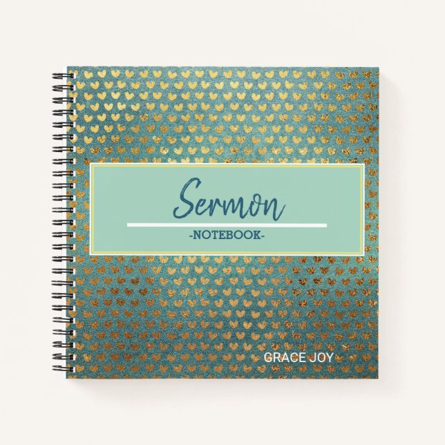 Modernes Sermon-Notebook Notizbuch (Vorderseite)