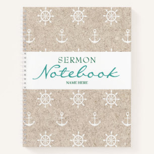 Modernes Sermon-Notebook Notizbuch
