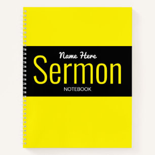 Modernes Sermon-Notebook Notizbuch