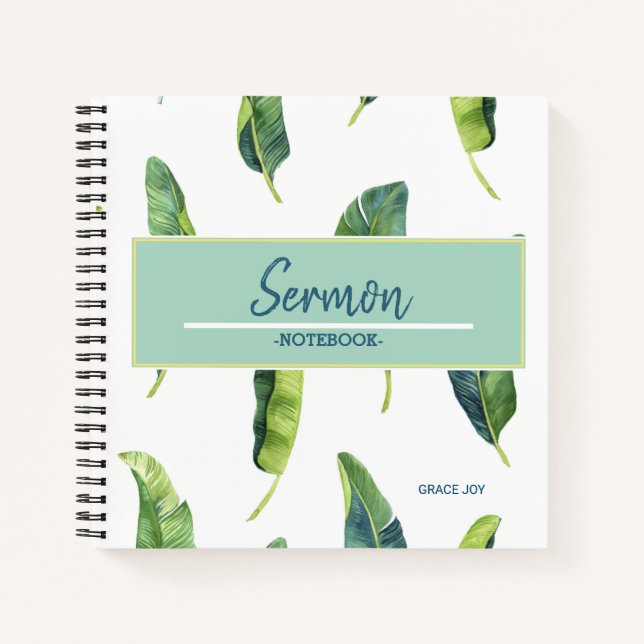 Modernes Sermon-Notebook Notizbuch (Vorderseite)