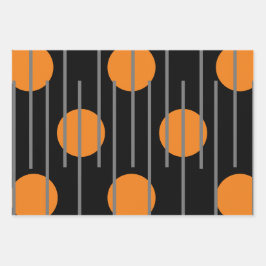 modernes Set für Flachpapier mit minimalem Wrappin Geschenkpapier Set