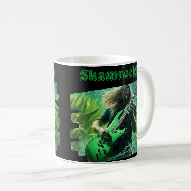 Modernes Shamrockin Beach Party Kaffeetasse (VorderseiteRechts)