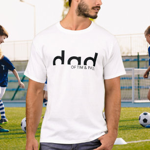 Modernes Shirt mit einfachem Vater mit Kindernamen