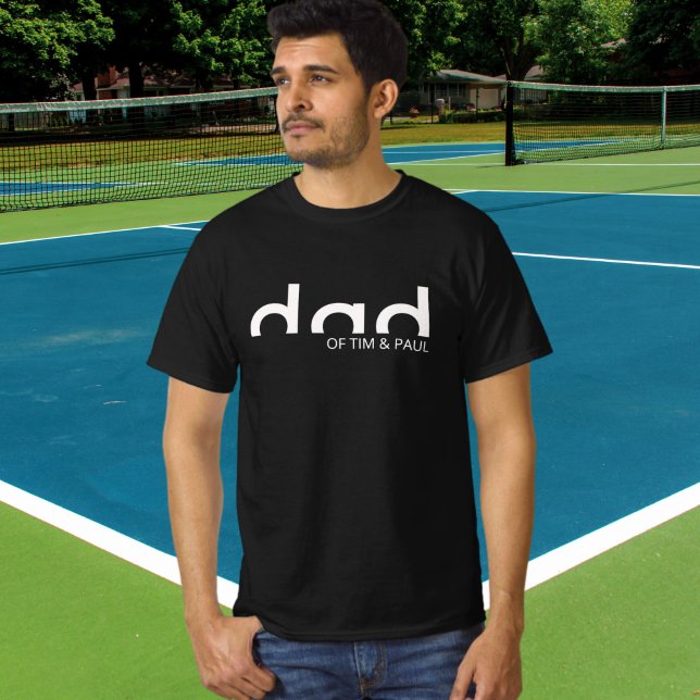 Modernes Shirt mit einfachem Vater mit Kindernamen (Von Creator hochgeladen)