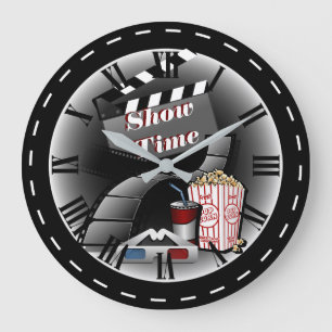 Modernes Showtime Kino Große Wanduhr