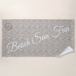 Modernes Silber Strandtuch