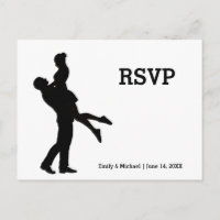 Modernes Silhouette-Paar - UAWG Post Card