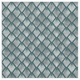 Modernes Silver Aquamarin Elegantes Design Stoff