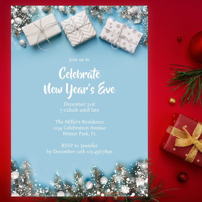 Modernes Silvester-Party 2025 Einladung (Von Creator hochgeladen)