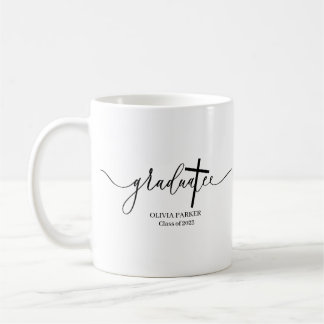 Modernes Skript Cross Graduate Foto Abschluss Kaffeetasse