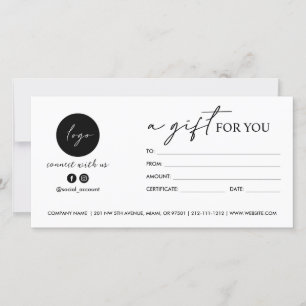 Modernes Skript - EIN GESCHENK FÜR SIE LOGO SOCIAL