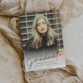 Modernes Skript Einfaches Foto Abschluss