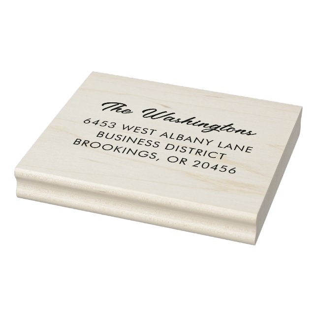 Modernes Skript Einfaches Unternehmen Gummistempel (Stempel)