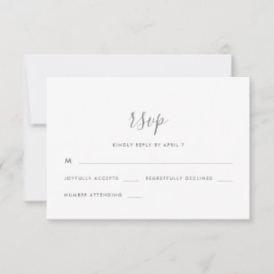 Modernes Skript mit Dots Wedding Rsvp
