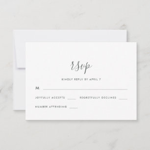 Modernes Skript mit Dots Wedding Rsvp