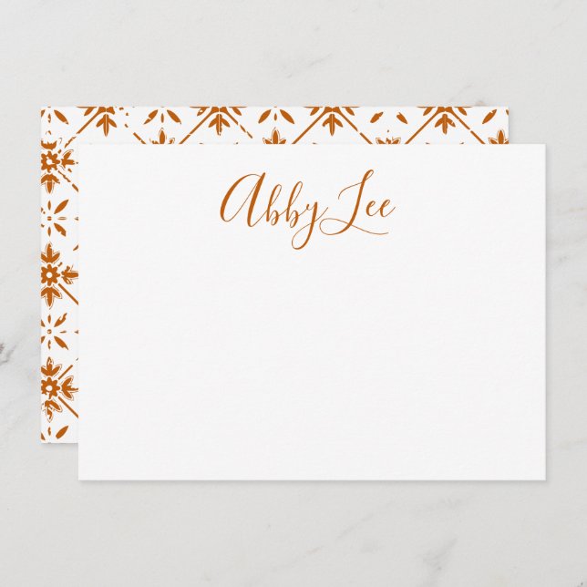 Modernes Skript- und Fliesenationssystem Dankeskarte (Vorne/Hinten)