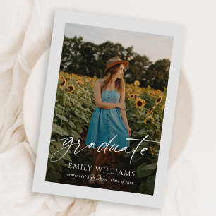 Modernes Skriptüberlagerungs-Abschluss mit zwei Fo Ankündigung