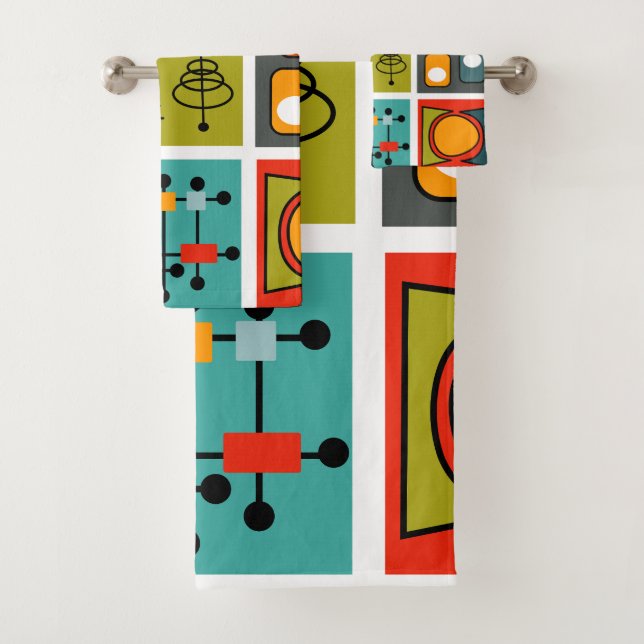 Modernes Smorgasbord aus dem Mittelalter Badhandtuch Set (Insitu)