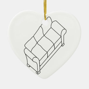 modernes Sofa Keramikornament