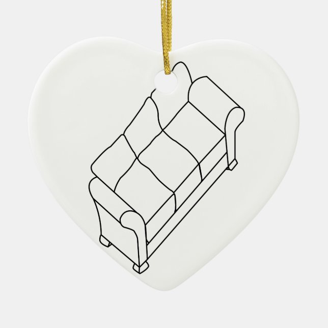 modernes Sofa Keramikornament (Vorne)