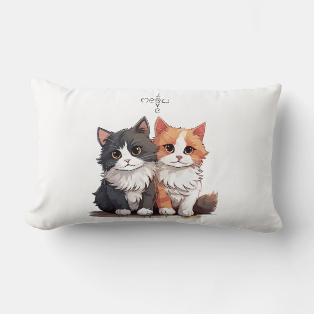 Modernes Soft Art Throw Kissen (Vorderseite)