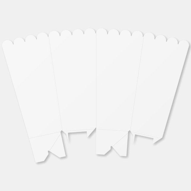 Modernes Solid White Simple Chic Elegant Geschenkschachtel (Ungeklappt)