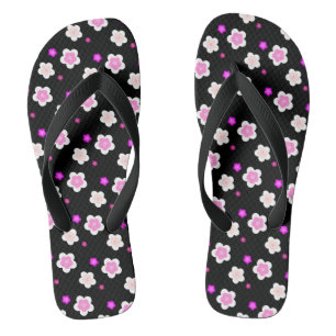 Modernes Sommergradientenprofil - Blume Flip Flops