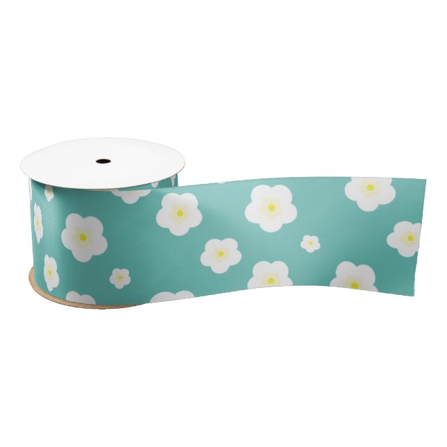Modernes Sommergradientenprofil - Blume Satinband (Spule)