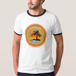 Modernes Sommersonnensommer T-Shirt