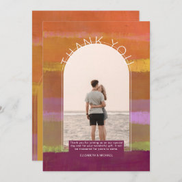 Modernes Sonnenuntergang Rosa Streifen FOTO DANKE 