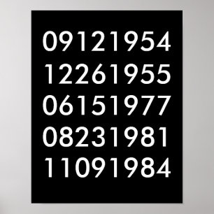 Modernes Special Dates Poster