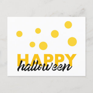 Modernes, spielerisches Design von Happy Halloween Feiertagspostkarte