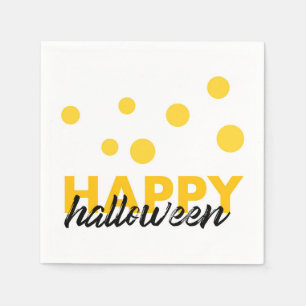 Modernes, spielerisches Design von Happy Halloween Serviette