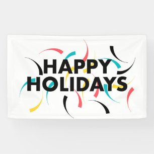 Modernes, spielerisches Design von "Happy Holidays Banner