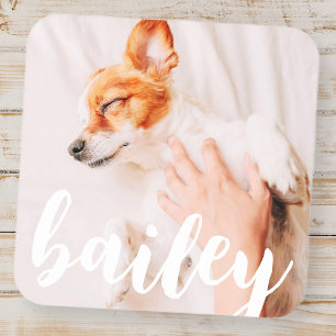 Modernes, spielerisches Foto Quadratischer Aufkleber