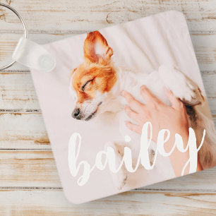 Modernes, spielerisches Foto Schlüsselanhänger