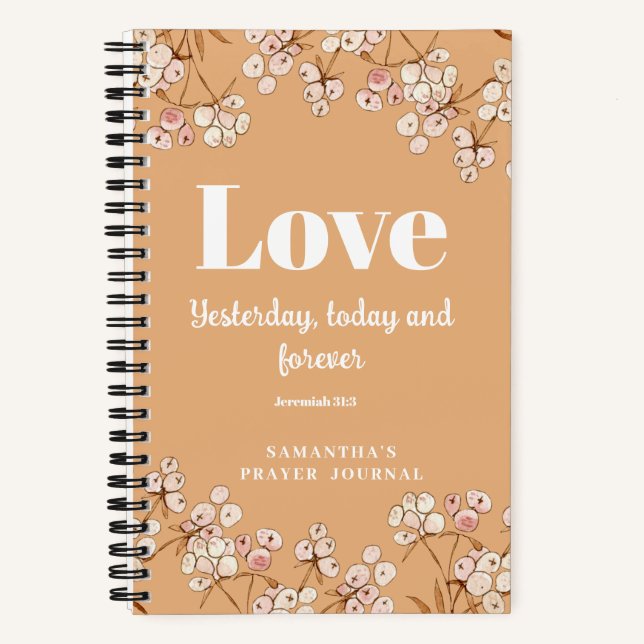 Modernes Spiral-Prayer-Notebook Notizbuch (Vorderseite)