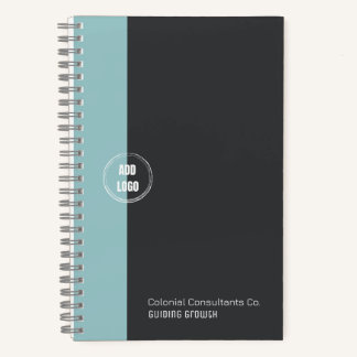 Modernes SpiralNotebook mit individuellem Logo Notizbuch