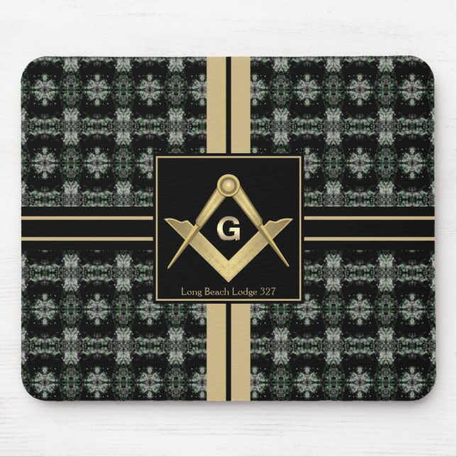 Modernes Square & Compass Masonic Mousepad (Vorne)
