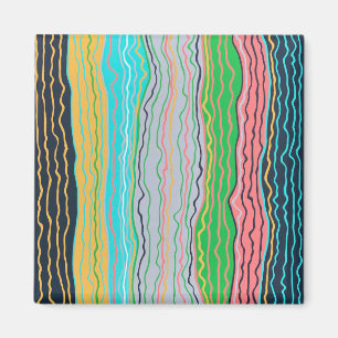 Modernes Squiggles Magnet