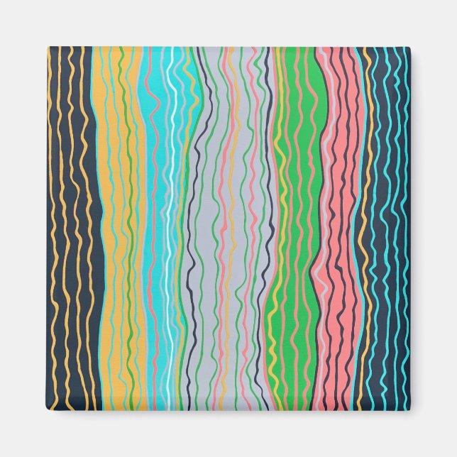 Modernes Squiggles Magnet (Vorne)